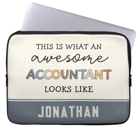 Personalisierter Buchhalter — Funny Phantastisch A Laptopschutzhülle (Vorderseite)