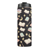 Personalisierter Buchliebhaber Mädchen Dunkle Magi Thermosbecher (Vorderseite)