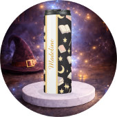 Personalisierter Buchliebhaber Mädchen Dunkle Magi Thermosbecher