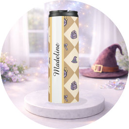Personalisierter Buchliebhaber-Tumbler-Zauberer Go Thermosbecher