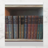 Personalisierter Buchliebhaber Weinetikett (Einzelnes Label)