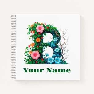 Personalisierter Buchstabe B Notizblock