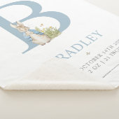Personalisierter Buchstabe B Peter-Kaninchen-| Sherpadecke (3/4)