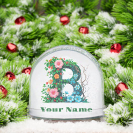 Personalisierter Buchstabe B Schneekugeln