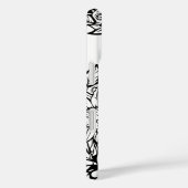 Personalisierter Buchstabe B Schwarz-weiße Tattoo- Case-Mate iPhone Hülle (Rückseite / Rechts)