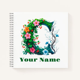 Personalisierter Buchstabe C Notizblock