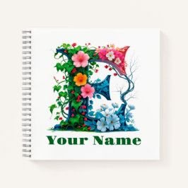 Personalisierter Buchstabe E Notizblock
