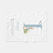 Personalisierter Buchstabe I Peter-Kaninchen-| Fleecedecke (Vorderseite (Horizontal))