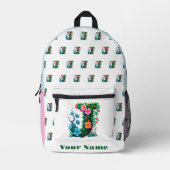 Personalisierter Buchstabe J Bedruckter Rucksack (Vorderseite)