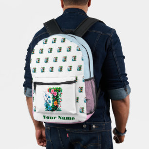 Personalisierter Buchstabe J Bedruckter Rucksack