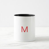 Personalisierter Buchstabe M Becher Tasse (Zentrum)