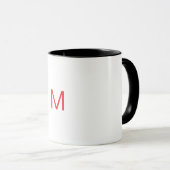 Personalisierter Buchstabe M Becher Tasse (VorderseiteRechts)