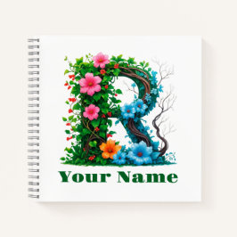 Personalisierter Buchstabe R Notizblock