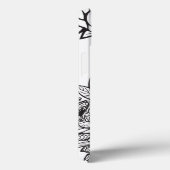 Personalisierter Buchstabe R Schwarz-weiße Tattoo- Case-Mate iPhone Hülle (Rückseite / Rechts)