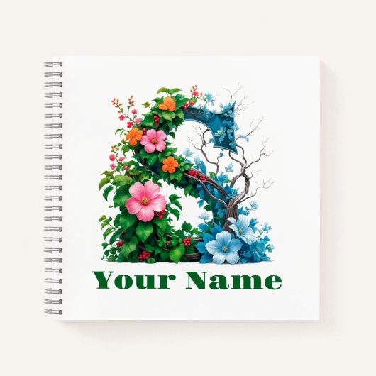 Personalisierter Buchstabe S Notizblock (Vorderseite)