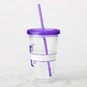 Personalisierter Buchstabe und Name Acryltrinkbecher (Links)