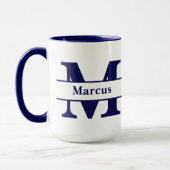 Personalisierter Buchstabe und Name Tasse (Links)