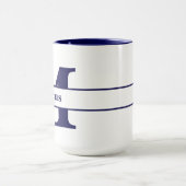 Personalisierter Buchstabe und Name Tasse (Zentrum)