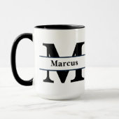 Personalisierter Buchstabe und Name Tasse (Links)