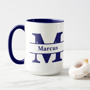 Personalisierter Buchstabe und Namensbecher Tasse