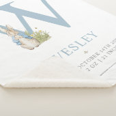 Personalisierter Buchstabe W Peter-Kaninchen-| Sherpadecke (3/4)