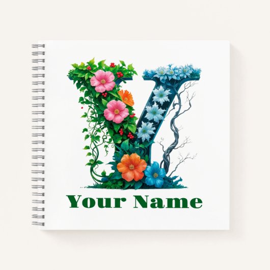 Personalisierter Buchstabe Y Notizblock (Vorderseite)