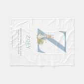 Personalisierter Buchstabe Z Peter-Kaninchen-| Fleecedecke (Vorderseite (Horizontal))