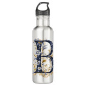 Personalisierter Buchstabenflasche Edelstahlflasche (Vorderseite)