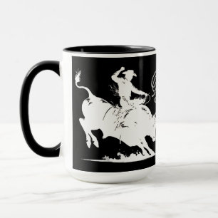 Personalisierter Bull Rider Rodeo 2 Tasse