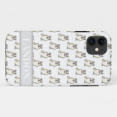 Personalisierter Bulldog (Brindle) Case-Mate iPhone Hülle (Rückseite (Horizontal))