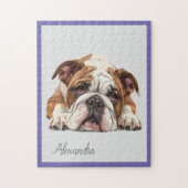 Personalisierter Bulldog Jigsaw Puzzle (Vertikal)