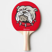 Personalisierter Bulldog Ping Pong Paddle Tischtennis Schläger (Vorderseite)
