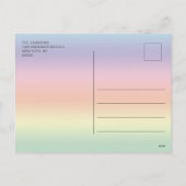 Personalisierter, bunter GLÜCKLICHER OSTER | FOTO Feiertagspostkarte (Rückseite)