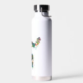 Personalisierter bunter Mann/Boy-Hockey-Spieler Trinkflasche (Links)