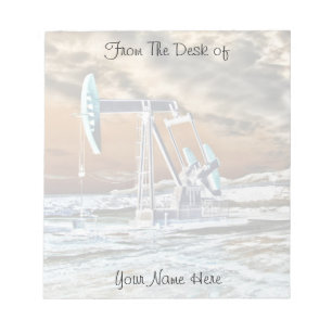 Personalisierter bunter Pumpanlage-Notizblock Notizblock