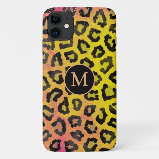 Personalisierter Bunter Tierdruck Case-Mate iPhone Hülle (Rückseite)