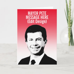 Personalisierter Bürgermeister Pete Karte