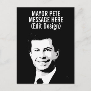 Personalisierter Bürgermeister Pete Postkarte