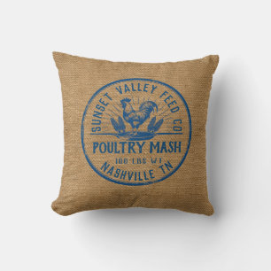 Personalisierter Burlap-Styling-Sack Kissen