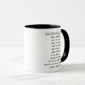 Personalisierter Büro-Stimmungsbecher Tasse (VorderseiteRechts)