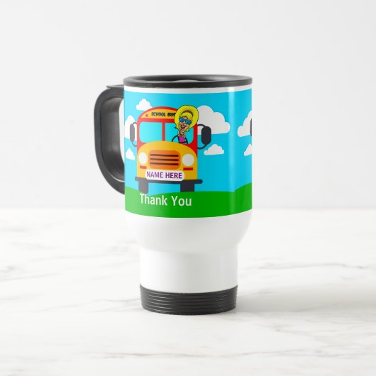 Personalisierter Busfahrerbewertung gibt TASSE (Vorderseite Links)