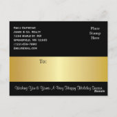 Personalisierter Business-Urlaub Gruß Ornamente Postkarte (Rückseite)