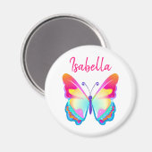 Personalisierter Butterfly-Personalisierter Name Magnet (Vorderseite/Rückseite)