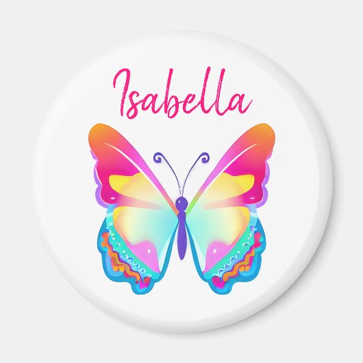 Personalisierter Butterfly-Personalisierter Name Magnet (Vorne)