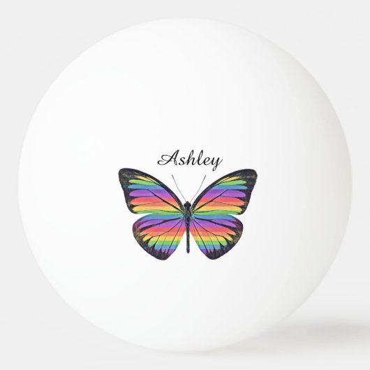 Personalisierter Butterfly Pong Ball Tischtennisball (Vorderseite)