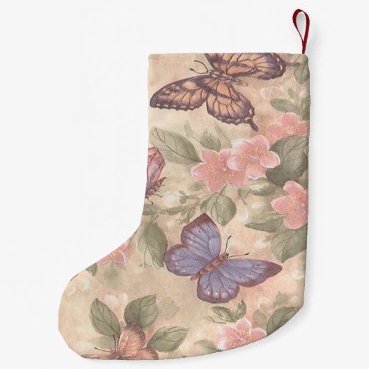 Personalisierter Butterfly Weihnachts-Strumpf Kleiner Weihnachtsstrumpf (Rückseite)