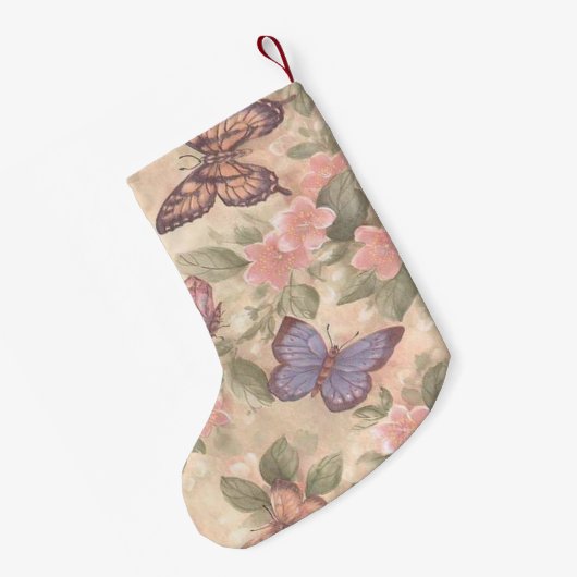 Personalisierter Butterfly Weihnachts-Strumpf Kleiner Weihnachtsstrumpf (Rückseite (Hängend))