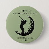 Personalisierter Button | Bachelor Golf Wochenende (Vorderseite)