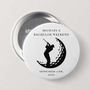 Personalisierter Button   Junggesellen Golf-Wochen