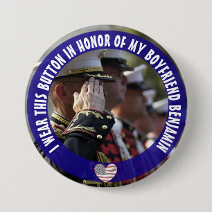 Personalisierter Button zu Ehren meines Freundes